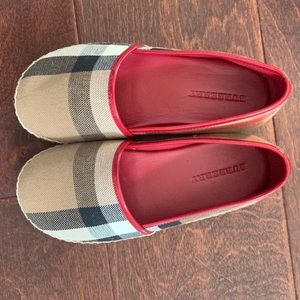 Peckfield Burberry toddler espadrille